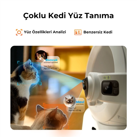 Petkit Purobot Ultra Akıllı Kedi Tuvaleti 2'li Paket - Görsel 3