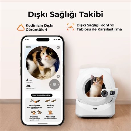 Petkit Purobot Ultra Akıllı Kedi Tuvaleti 2'li Paket - Görsel 5